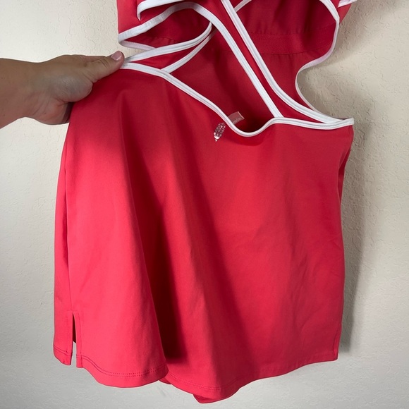 Free People Movement One More Serve Tennis Mini Dress Strappy Cutout Size L - Picture 6 of 11